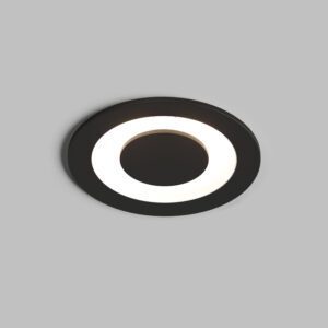 DK2500-BK Встраиваемый светильник, IP 20, 5 Вт, LED 3000, черный, алюминий