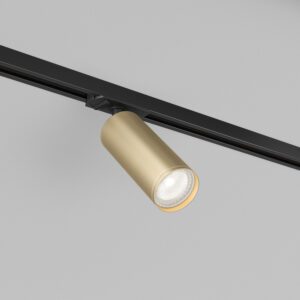 DK6202-BG Трековый светильник IP 20, 15 Вт, GU10, матовое золото с черным, алюминий